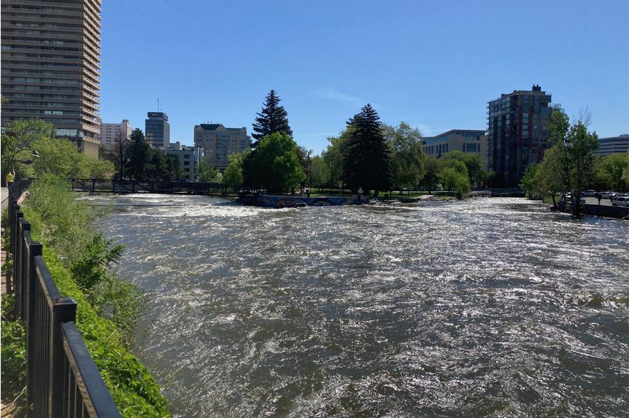 Springtime The Roar of the Truckee River in Reno Springtime The Roar of the Truckee River in Reno