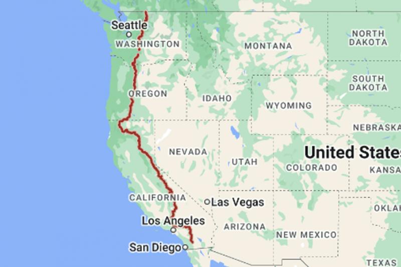 Pacific Crest Trail Map Pacific Crest Trail Map