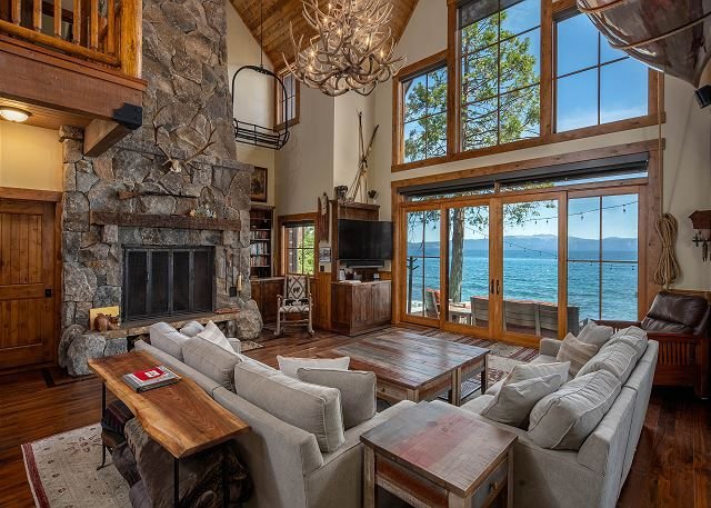 interior of Lake Tahoe vacation rental